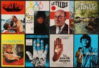 9s025 LOT OF 8 FRENCH PRESSBOOKS '70s great different images from non-U.S. movies!