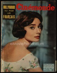 9s144 CINEMONDE French magazine February 7, 1957 sexy Audrey Hepburn in Love in the Afternoon!