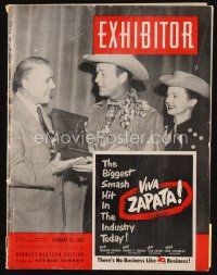 9s196 EXHIBITOR exhibitor magazine February 20, 1952 Singin' in the Rain, Roy Rogers & Dale Evans