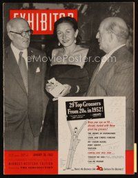 9s201 EXHIBITOR exhibitor magazine January 28, 1953 sexy Salome, Bad and the Beautiful, Hitchcock!