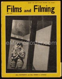 9s159 FILMS & FILMING English magazine May 1961 cool image of Jill Haworth & Sal Mineo in Exodus!
