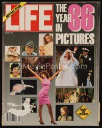 9s122 LIFE MAGAZINE magazine January 1987 The Year in Pictures special issue!