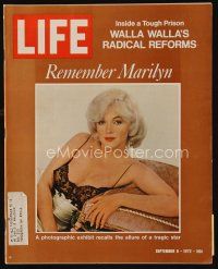 9s121 LIFE MAGAZINE magazine September 8, 1972 Remember Marilyn Monroe, sexy photos!