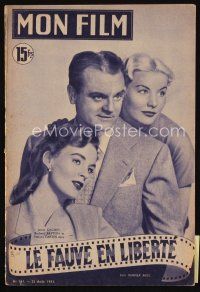 9s149 MON FILM French magazine August 22, 1951 James Cagney, Barbara Payton & Helena Carter