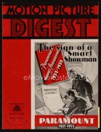 9s205 MOTION PICTURE DIGEST exhibitor magazine May 12, 1932 double features are a menace to all!