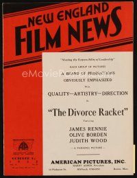 9s208 NEW ENGLAND FILM NEWS exhibitor magazine October 6, 1932 Washington Merry-Go-Round expose!
