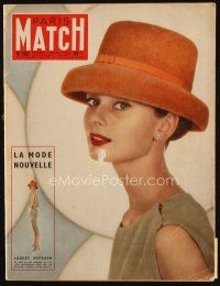9s156 PARIS MATCH French magazine March 1956 photos of Audrey Hepburn modeling by Willy Rizzo!