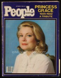 9s094 PEOPLE MAGAZINE magazine September 27, 1982 tribute to Princess Grace Kelly, photo by Benson!