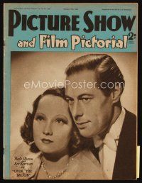9s175 PICTURE SHOW English magazine February 17, 1940 Rex Harrison & Merle Oberon in Over the Moon