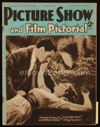 9s174 PICTURE SHOW English magazine Feb 3, 1940 Barbara Stanwyck & William Holden in Golden Boy!