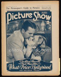 9s166 PICTURE SHOW English magazine November 12, 1932 What Price Hollywood, Cagney & Harlow!