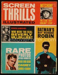 9s100 SCREEN THRILLS ILLUSTRATED magazine July 1963 rare James Cagney photos, Batman's Boy Wonder
