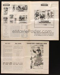 9s024 LOT OF 2 FOLDED CUT PRESSBOOKS '51 - '65 Sean Connery as James Bond in Thunderball, Rawhide!