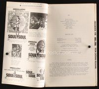9s386 SOUL TO SOUL pressbook '71 Tina Turner performing from America to Africa!