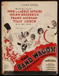 9s409 BAND WAGON stage play sheet music '31 Fred Astaire, John Held Jr art, I Love Louisa!