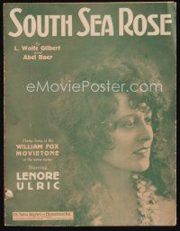 9s442 SOUTH SEA ROSE/ITALIAN KISSES sheet music '29 Lenore Ulric, two great songs!