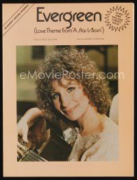 9s443 STAR IS BORN sheet music '77 Barbra Streisand, the love theme from the movie, Evergreen!