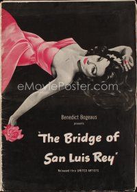 9s318 BRIDGE OF SAN LUIS REY pressbook '44 great artwork of sexy Lynn Bari!