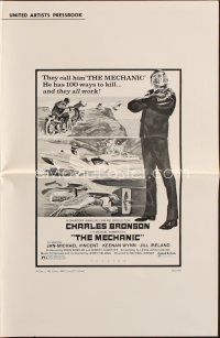 9s355 MECHANIC pressbook '72 Charles Bronson has more than a dozen ways to kill, and they all work!