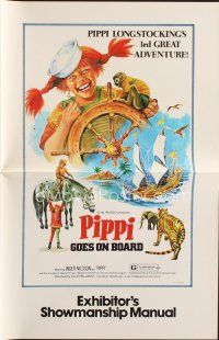 9s368 PIPPI GOES ON BOARD pressbook '75 Har kommer Pippi Langstrump, Swedish Inger Nilsson!