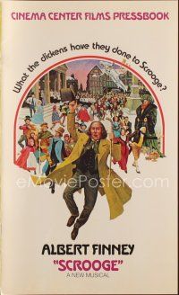 9s379 SCROOGE pressbook '71 Albert Finney as Ebenezer Scrooge, Charles Dickens!
