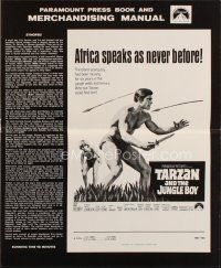 9s390 TARZAN & THE JUNGLE BOY pressbook '68 could Mike Henry find young Steve Bond in the jungle?