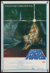 9t012 STAR WARS 2nd printing Aust 1sh '77 George Lucas classic sci-fi epic, great art by Jung!