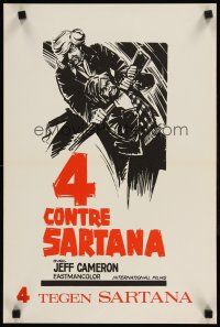 9t595 FOUR CAME TO KILL SARTANA Belgian '69 spaghetti western, Jeff Cameron is Sartana!