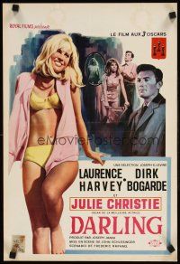 9t635 DARLING Belgian '65 sexy Julie Christie, Laurence Harvey, Dirk Bogarde, John Schlesinger!
