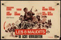 9t642 DEVIL'S EIGHT Belgian '69 Christopher George, Fabian, they had skill for violence, action art!