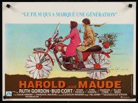 9t676 HAROLD & MAUDE Belgian R00s Ruth Gordon, Bud Cort is equipped to deal w/life!