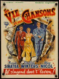 9t721 MEET DANNY WILSON Belgian '51 Frank Sinatra & Shelley Winters, the new dynamite pair!