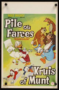 9t752 PILE OU FARCES Belgian '60s Disney, great cartoon image of Donald Duck & others!