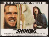 9t152 SHINING British quad '80 Stephen King & Stanley Kubrick horror masterpiece, Jack Nicholson!