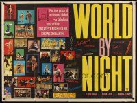 9t163 WORLD BY NIGHT British quad '61Luigi Vanzi's Il Mondo di notte, sexy Italian showgirls!