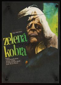 9t188 COBRA VERDE Czech 11x16 '88 Herzog, Vlach art of Klaus Kinski as most feared African bandit!