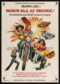 9t399 DEVILS THREE: THE KARATE KILLERS Danish '80 Marrie Lee as Cleopatra Wong the karate queen!