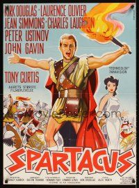 9t457 SPARTACUS Danish '62 classic Stanley Kubrick & Kirk Douglas epic, different artwork!