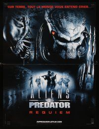9t483 ALIENS VS. PREDATOR: REQUIEM teaser French 15x21 '07 classic movie monsters battle!