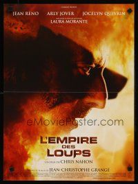 9t511 EMPIRE OF THE WOLVES French 15x21 '05 cool image of detective Jean Reno!