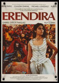 9t512 ERENDIRA French 15x21 '84 Ruy Guerra, pretty Claudia Ohana in title role!