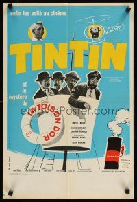 9t563 TINTIN ET LE MYSTERE DE LA TOISON D'OR French 15x21 '61 Tintin, Tealdi art!