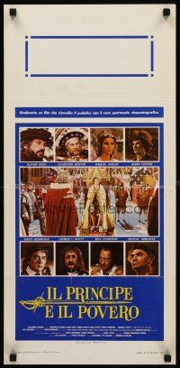 9t320 CROSSED SWORDS Italian locandina '77 Prince & the Pauper with sexy Raquel Welch added!