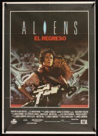 9t241 ALIENS Spanish '86 James Cameron, there are some places in the universe you don't go alone!