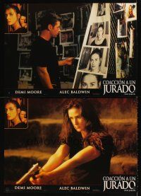 9t268 JUROR set of 4 Spanish 18x26s '96 images of of sexy Demi Moore, Alec Baldwin!