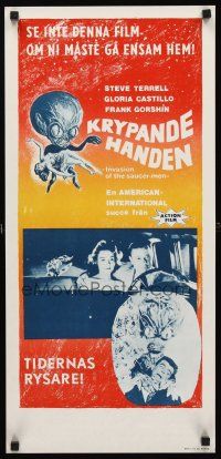 9t031 INVASION OF THE SAUCER MEN Swedish stolpe '57 best images of cabbage head aliens & sexy girl