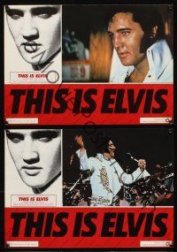 9t307 THIS IS ELVIS 6 Italian 13x18 pbustas '81 rock 'n' roll biography, portraits of The King!