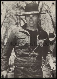 9w281 BILLY JACK commercial poster '71 best close up of Tom Laughlin wearing hat!