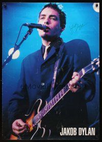 9w153 JAKOB DYLAN signed English commercial poster '90s by Dylan, The Wallflowers!