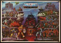9w161 MASTERS OF THE UNIVERSE commercial poster '85 cool action figure images, collect them all!